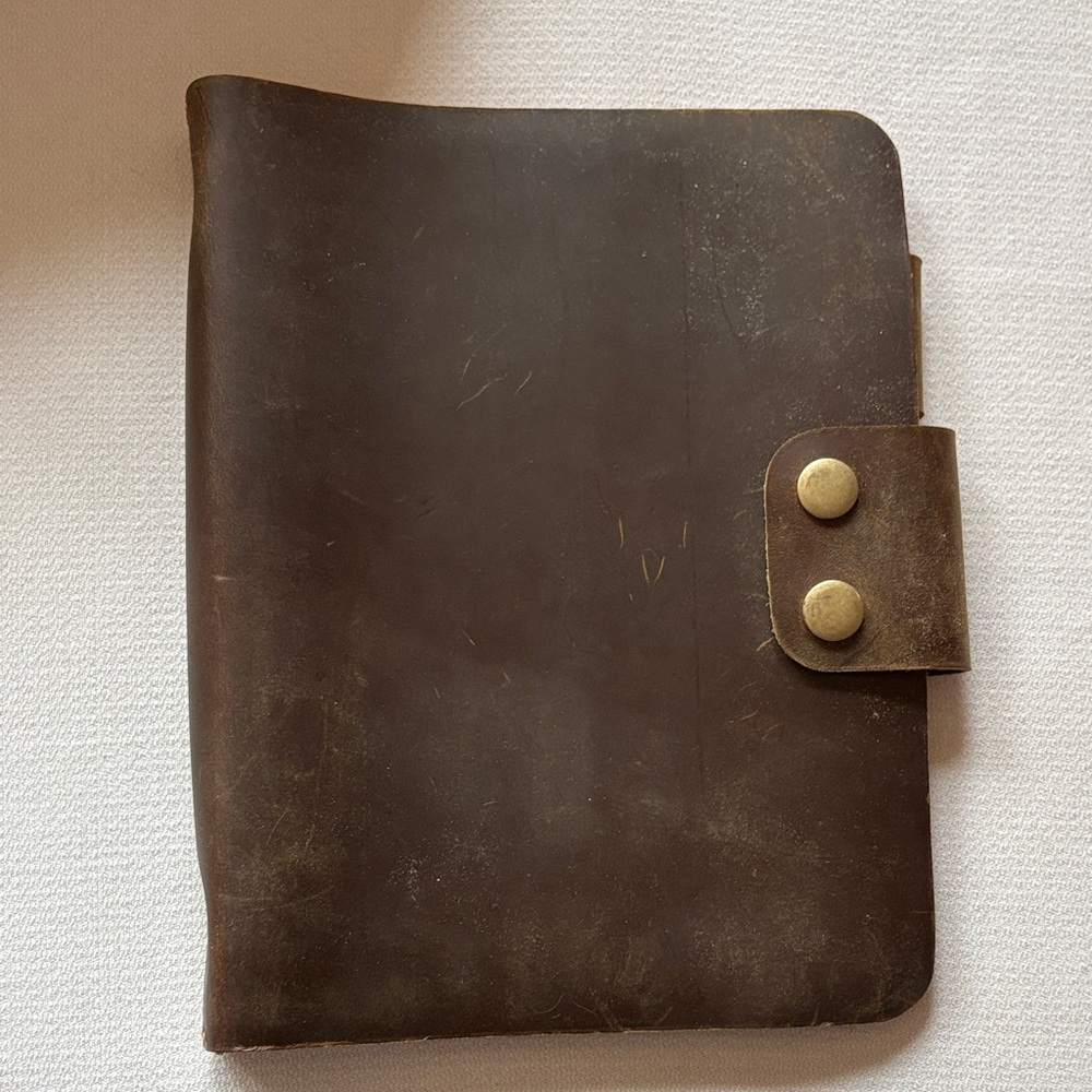Classic Brown Leather Portfolio